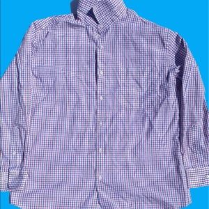 Blue/White/Red Long Sleeve Polo Shirt